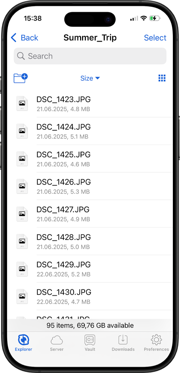GoodSync Explorer for iOS